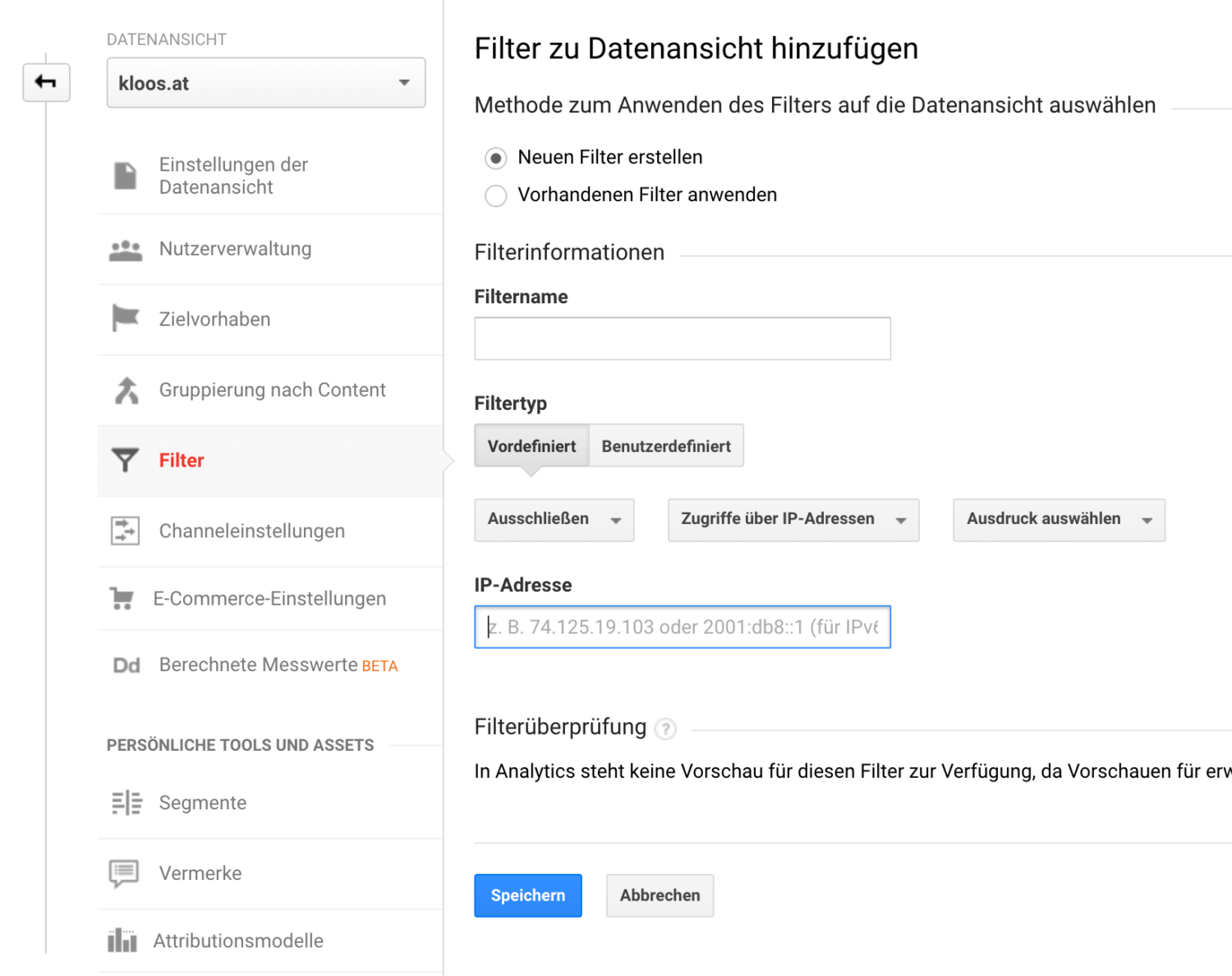 Filter Analytics