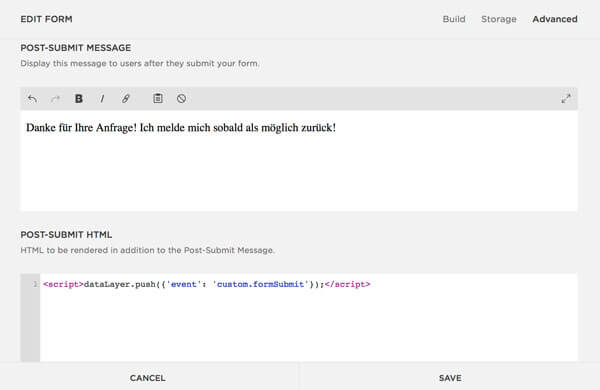 Squarespace DataLayer