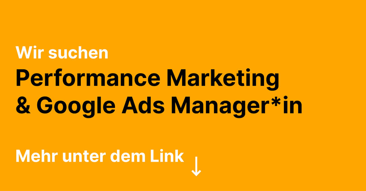 Google Ads Manager*in – Einsteiger*in
