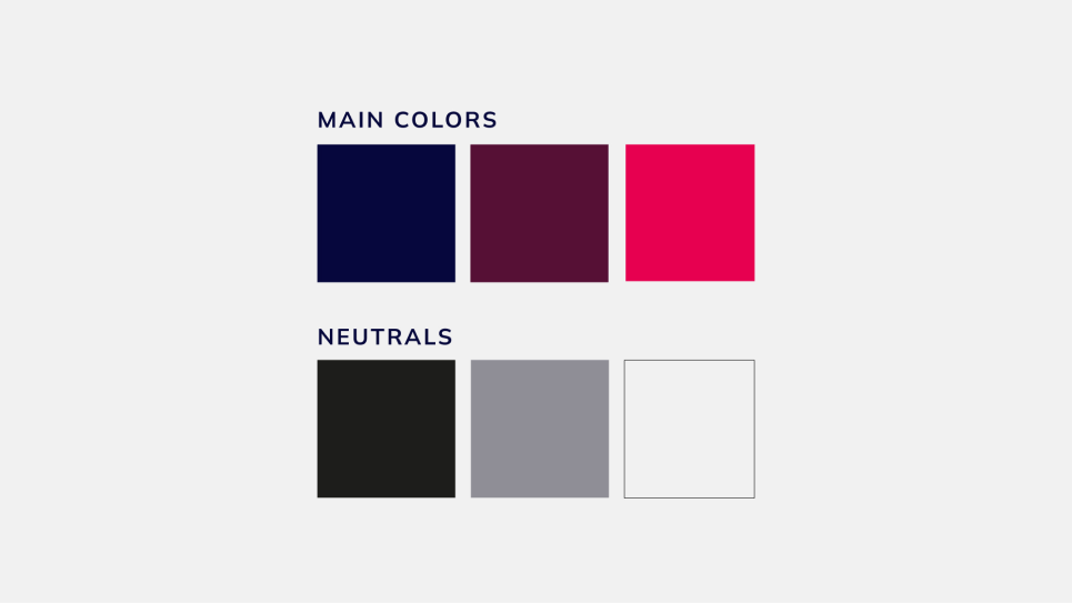 Farben von ANGULARarchitects: Hauptfarben und Neutraltöne